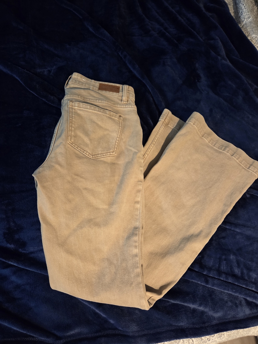 Shyanne Women's Beige Flare Jeans